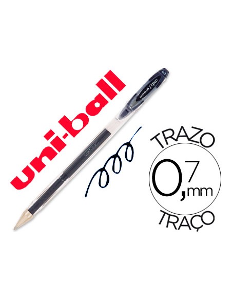 Boligrafo uni ball roller um 120 signo 07 mm tinta gel color negro