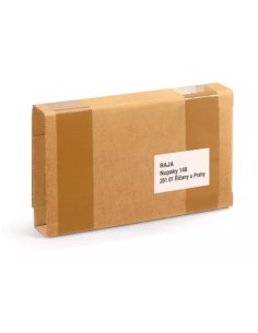 Caja para embalar q connect libro medidas 520x390x140 mm espesor carton 3 mm