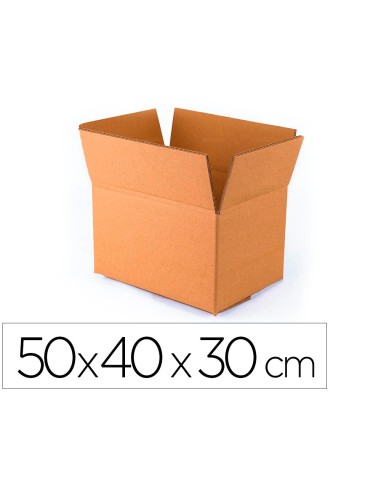Caja para embalar q connect fondo automatico medidas 500x400x300 mm espesor carton 3 mm