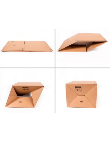 Caja para embalar q connect fondo automatico medidas 210x170x110 mm espesor carton 3 mm