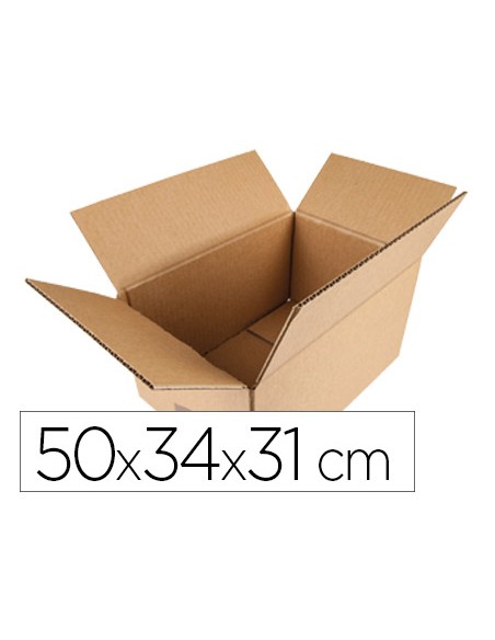 Caja para embalar q connect americana 500x340x310 mm espesor carton 5 mm Caja para embalar q connect americana 500x340x310 mm espesor carton 5 mm