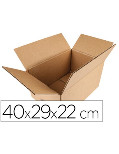 Caja para embalar q connect americana 400x290x220 mm espesor carton 5 mm