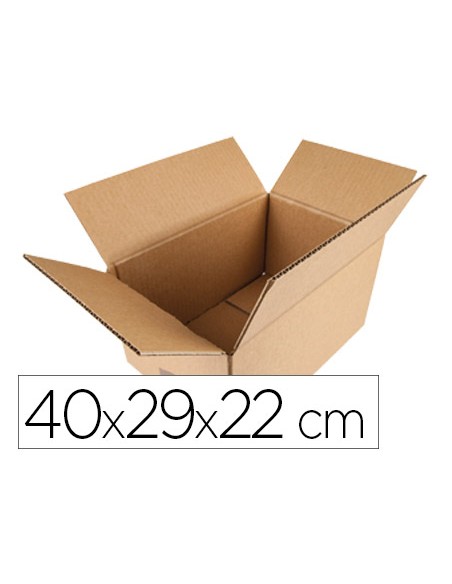 Caja para embalar q connect americana 400x290x220 mm espesor carton 5 mm Caja para embalar q connect americana 400x290x220 mm espesor carton 5 mm