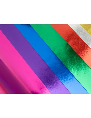 Bloc trabajos manuales liderpapel papel metalizado 240x315 mm 10 hojas colores surtidos