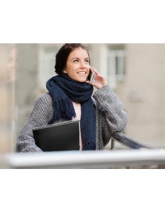 Carpeta liderpapel escaparate con espiral 40 fundas polipropileno din a4 negro