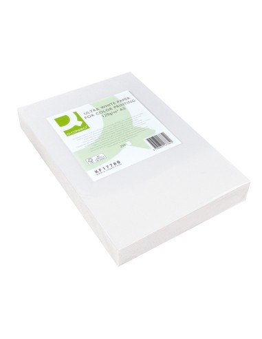 Papel fotocopiadora q connect ultra white din a3 120 gramos paquete de 250 hojas