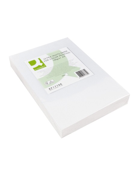 Papel fotocopiadora q connect ultra white din a3 100 gramos paquete de 500 hojas