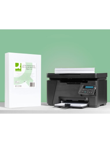 Papel fotocopiadora q connect ultra white din a3 100 gramos paquete de 500 hojas