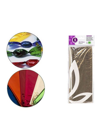 Papel celofan liderpapel 50x70 cm 22g m2 bolsa de 5 hojas transparente Papel celofan liderpapel 50x70 cm 22g m2 bolsa de 5 hojas transparente