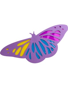 Papel celofan liderpapel 50x70 cm 22g m2 bolsa de 5 hojas violeta