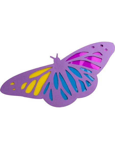 Papel celofan liderpapel 50x70 cm 22g m2 bolsa de 5 hojas violeta