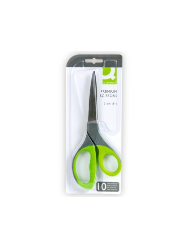 Tijera q connect mango caucho 8 21 cm blister