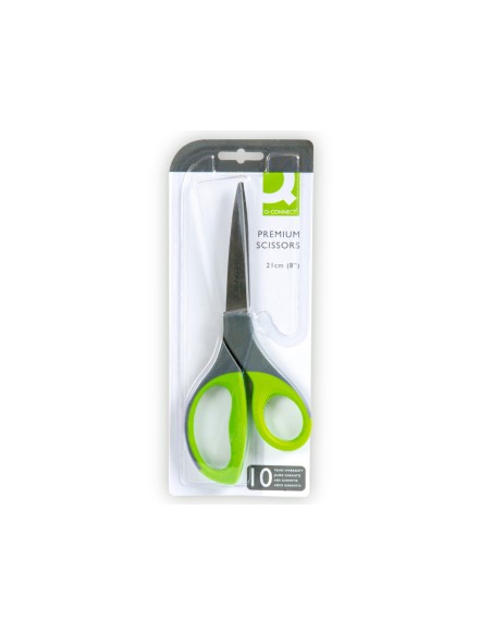 Tijera q connect mango caucho 8 21 cm blister