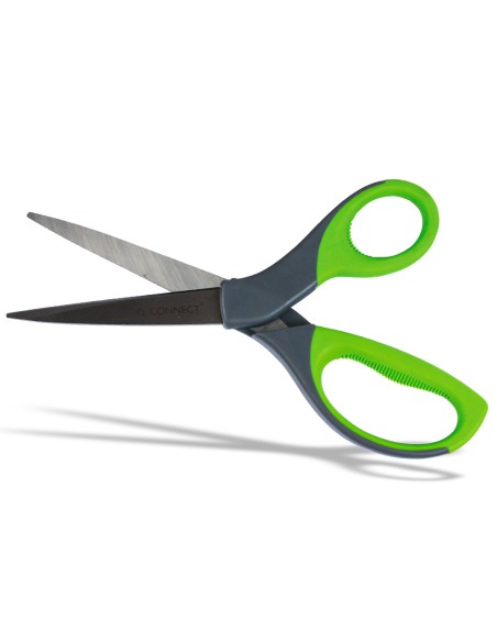 Tijera q connect mango caucho 8 21 cm blister