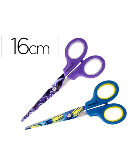 Tijera escolar liderpapel x games 16 cm unidad