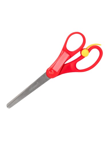 Tijera escolar liderpapel 15 cm con resorte para facilitar el corte unidad