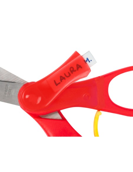 Tijera escolar liderpapel 15 cm con resorte para facilitar el corte unidad