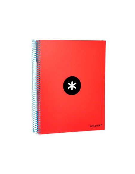 Cuaderno espiral a4 micro antartik tapa forrada 120h 100 gr horizontal 5 bandas 4 taladros colores surt