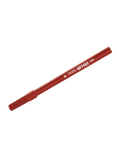 Rotulador tratto office fine punta de fibra trazo 07 mm rojo