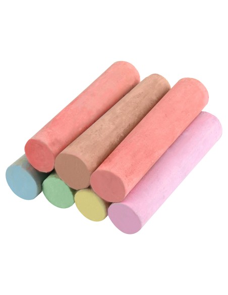 Tiza color liderpapel para suelo cubilete de 20 unidades colores surtidos