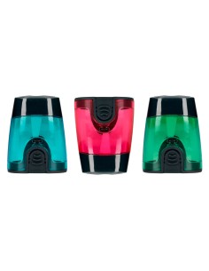 Sacapuntas liderpapel plastico 1 uso con deposito