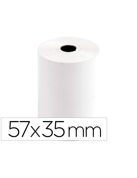 Rollo sumadora termico q connect 57 mm ancho x 35 mm diametro para tpv sin bisfenola