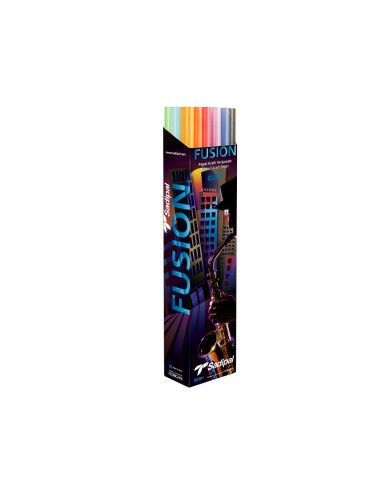 Papel kraft fusion 1x3 mt expositor 24 rollos colores surtidos