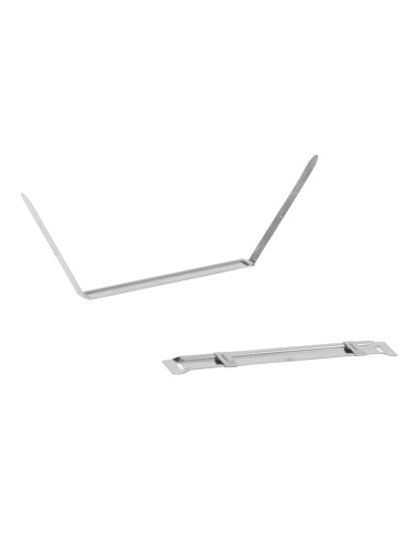 Encuadernador fastener q connect plateado caja de 50 unidades