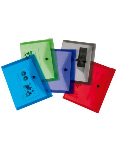 Carpeta liderpapel dossier broche polipropileno din a6 pack de 12 colores surtidos