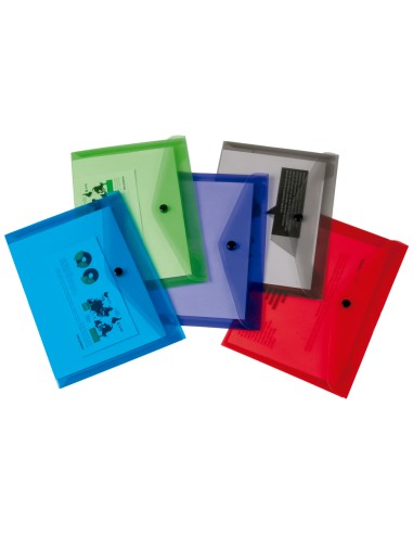 Carpeta liderpapel dossier broche polipropileno din a6 pack de 12 colores surtidos