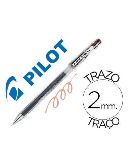 Boligrafo pilot punta aguja g tec c4 sepia