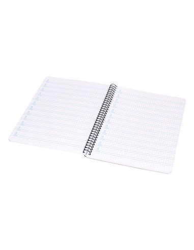 Cuaderno espiral liderpapel cuarto pautaguia tapa dura 80h75 gr cuadro pautado 4mm con margen