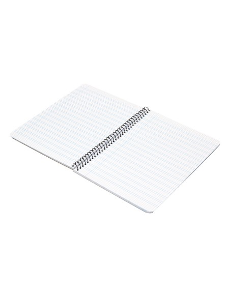 Cuaderno espiral liderpapel cuarto pautaguia tapa dura 80h75 gr cuadro pautado 3 mm con margen