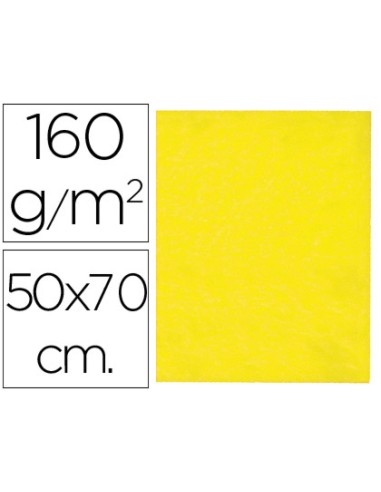 Fieltro liderpapel 50x70 cm amarillo 160 g m2