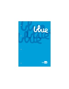 Bloc encolado liderpapel cuadro 5 mm azul a4 natural 100 hojas 100 g m2