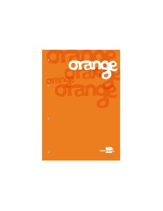 Bloc encolado liderpapel cuadro 5 mm naranja a4 natural100 hojas 100 g m2