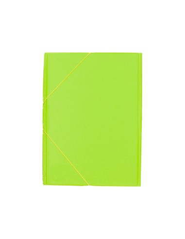 Carpeta liderpapel gomas plastico folio solapas color verde pistacho