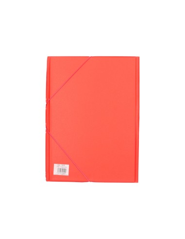 Carpeta liderpapel gomas plastico folio solapas color rojo