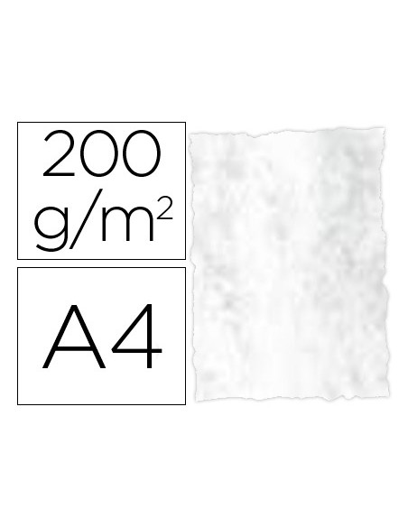 Papel pergamino din a4 troquelado 200 gr color marmoleado gris paquete de 25 hojas