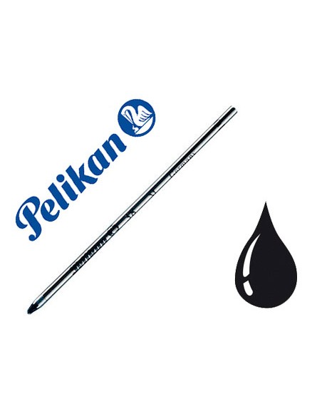 Recambio boligrafo pelikan mini 38 corto negro punta media
