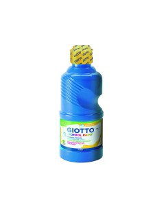 Tempera liquida giotto escolar lavable 500 ml azul cyan