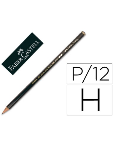 Lapices de grafito faber 9000 h unidad