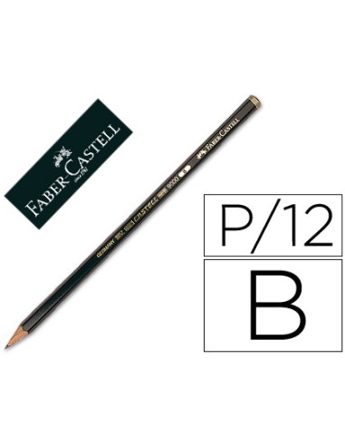 Lapices de grafito faber 9000 b unidad