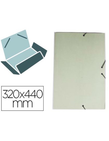 Pastas elasticos liderpapel com abas em cartolina 350 grs cor verde medidas 320x440 mm