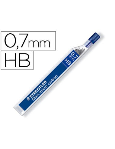 Minas staedtler mars micro grafito 07 mm hb tubo con 12 minas