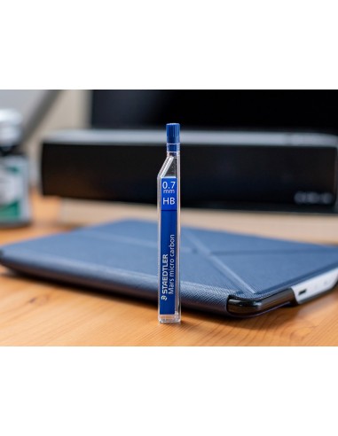 Minas staedtler mars micro grafito 07 mm hb tubo con 12 minas