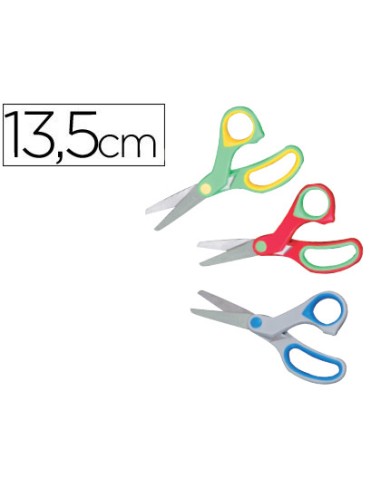 Tijera escolar liderpapel soft ergonomica unidad