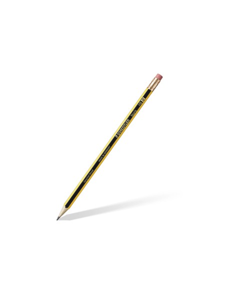 Lapices de grafito staedtler noris n2 hb con goma de borrar unidad