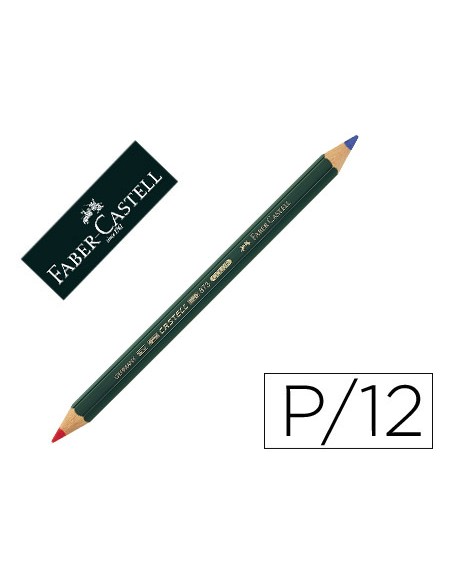 Lapices bicolor faber castell goldfaber rojo azul unidad