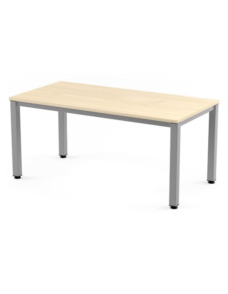 Mesa de oficina rocada executive 2001ad01 aluminio haya 140x80 cm Mesa de oficina rocada executive 2001ad01 aluminio haya 140x80 cm
